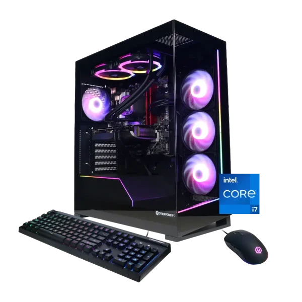 Cyber Power PC Gamer Master Gaming Desktop AMD Ryzen 5-7600 Radeon RX 7600 16GB DDR5 1TB SSD Black (2024)